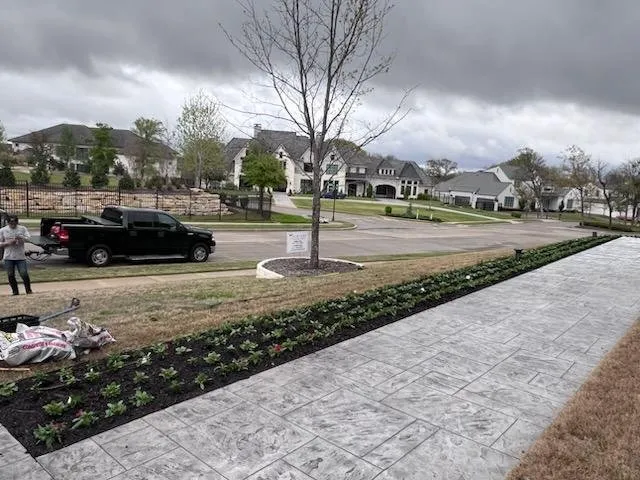 Custom landscaping services for outdoor upgrades in Richardson, TX by Bluebonnet Gardens Lawn Care Service