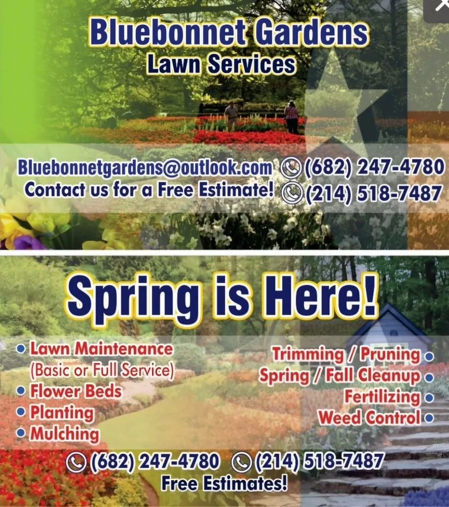 Top-rated landscape design near you across Richardson, TX - Bluebonnet Gardens Lawn Care Service