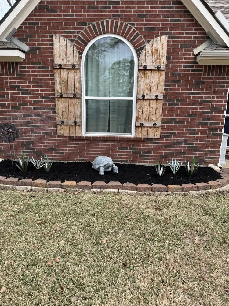 Affordable landscape installation for beautiful yards in Montgomery, TX by Bluebonnet Lawn & Landscape