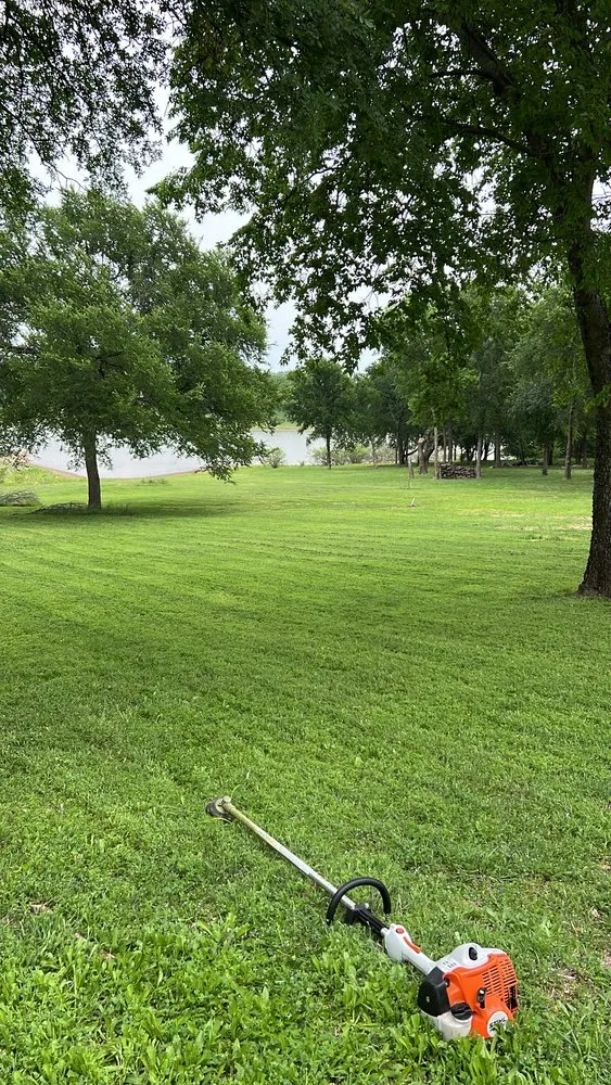 Custom yard cleanup service for year-round maintenance across Little Elm, TX - Bluefin Lawn & Outdoor Solutions