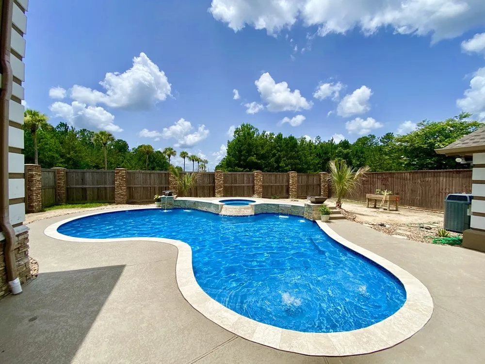 Professional residential landscaping in Beaumont, TX by BlueFin Pools
