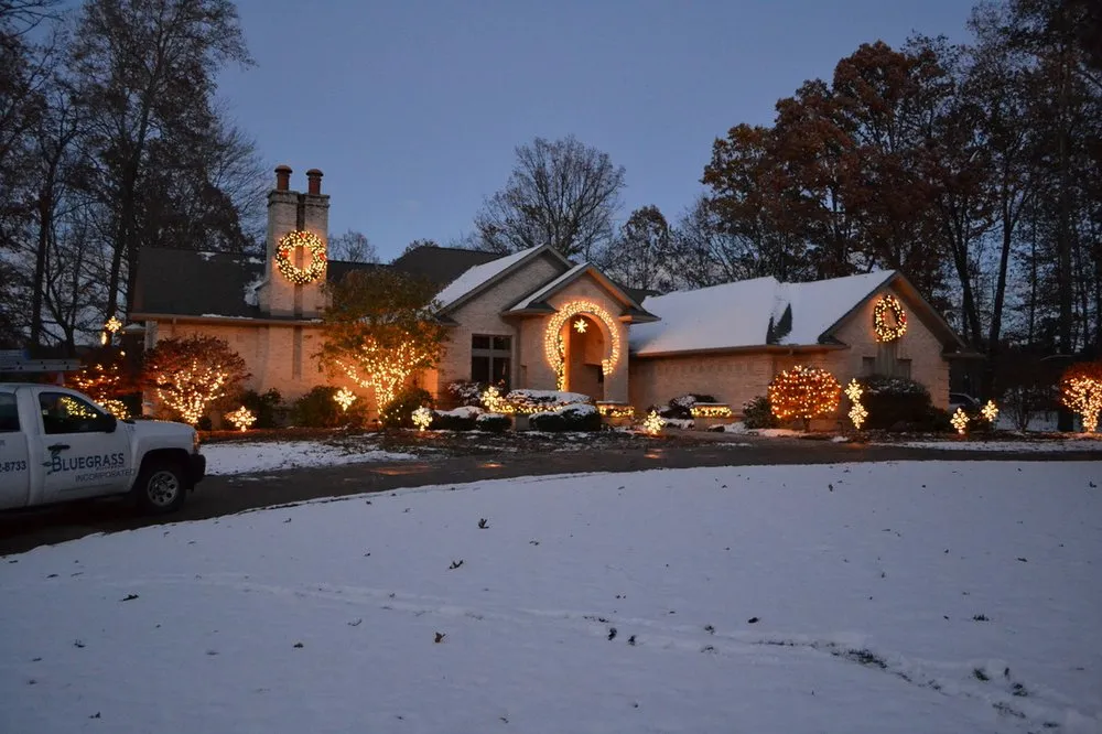 Custom landscape design in Canton, OH - Bluegrass