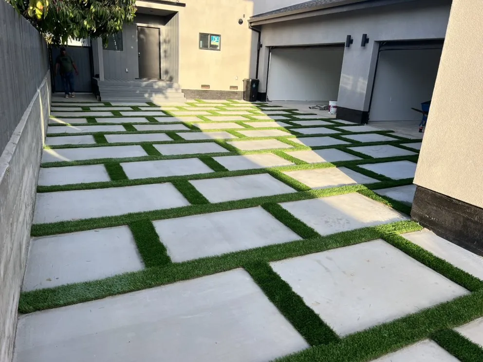 Expert lawn mowing service for year-round maintenance in Rosewood, CA by BlueGrass Hardscape