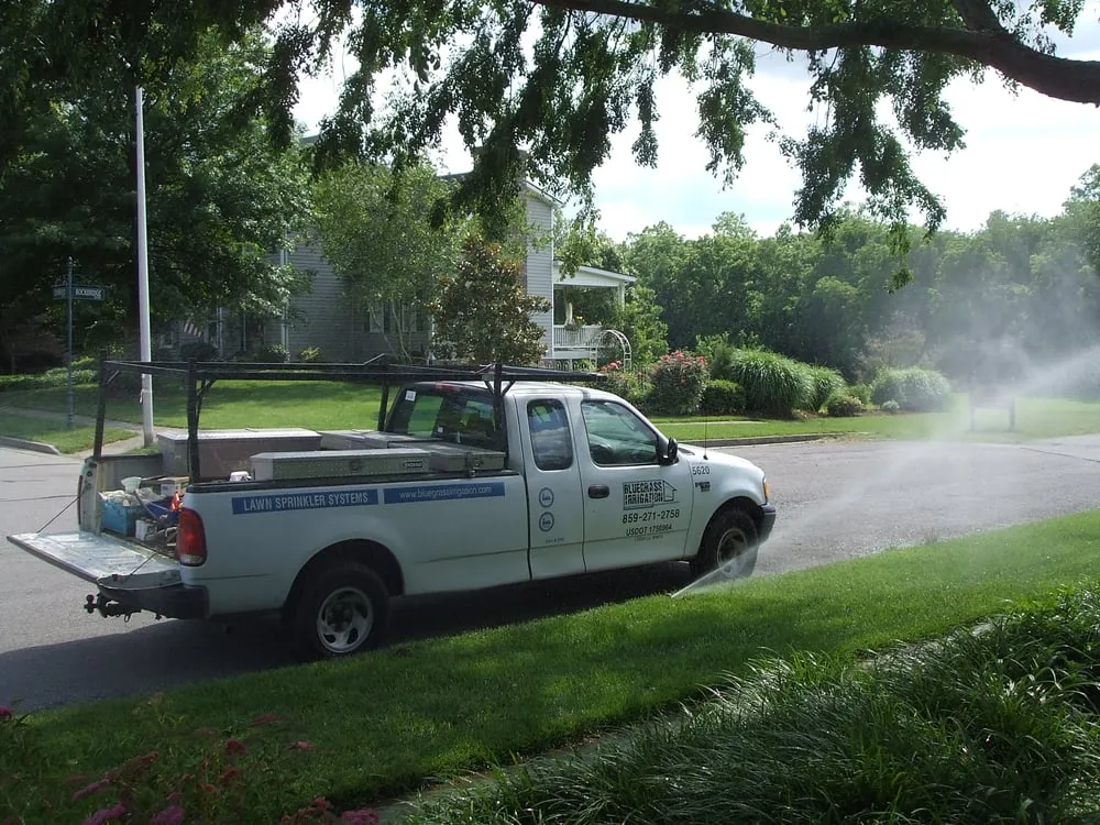 Professional garden landscaping in Nicholasville, KY by Bluegrass Irrigation