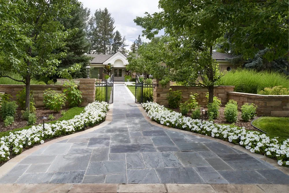 Custom landscape installation for residential properties in Commerce City, CO by Blueline Landscape Contractors