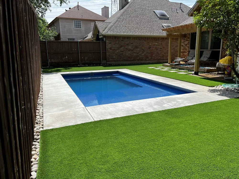 Professional landscape design for homes in Irving, TX by Bluestone Landscaping