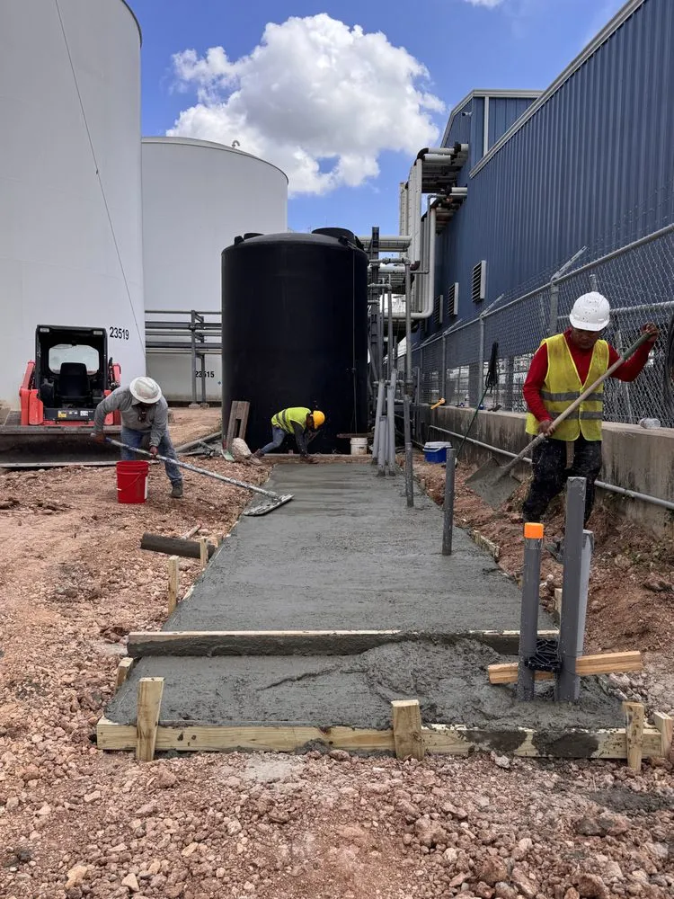 Custom landscape installation in Houston, TX by Bluestone Services