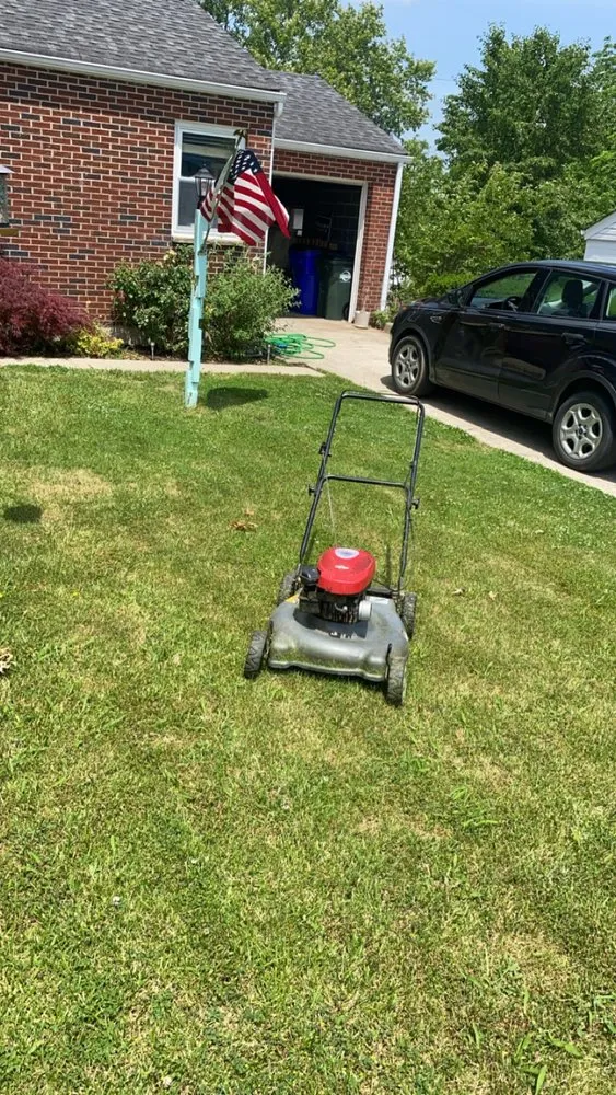 Affordable landscape design in Hamilton, OH by Blueyed Lawn Guy