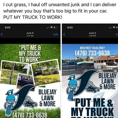 BluJay Lawn Care & Hauling Logo