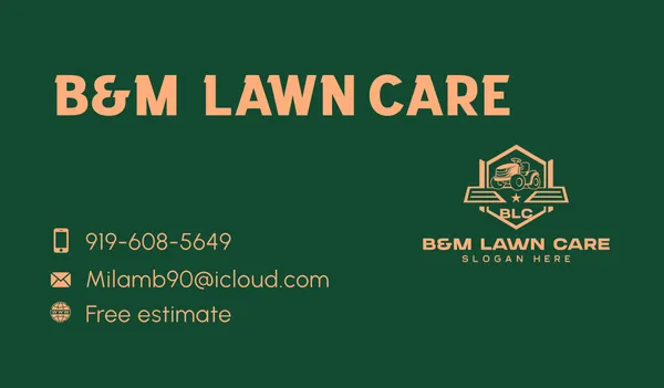 B&M Lawn Care Logo