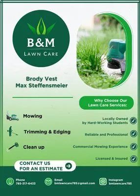 B&M Lawncare Logo