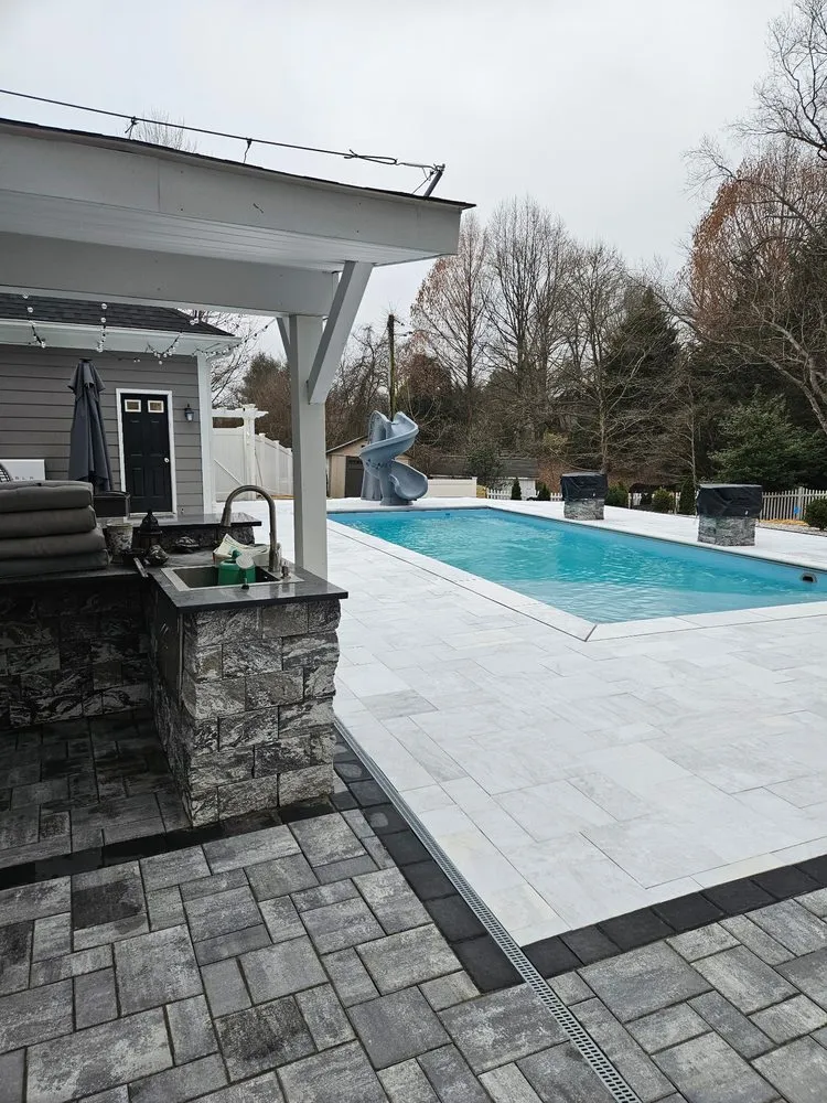 Custom lawn mowing service for homes in pasadena, MD by BMA - Fiberglass Pools & Patios