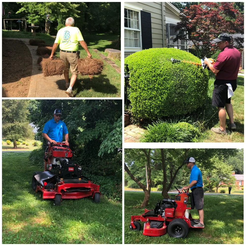Custom yard cleanup service for residential properties in Charlotte, NC by BMW’s Landscaping and Lawn Maintenance