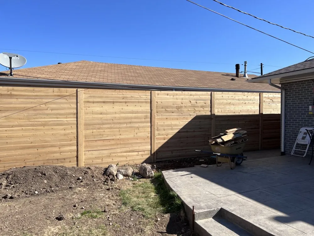 Custom lawn mowing service with custom design across Denver, CO - BNB Fencing & Services