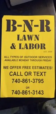 BNR Lawn & Labor Logo