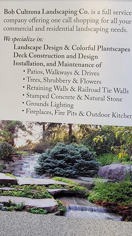 Professional residential landscaping with custom design across Solon, OH - Bob Cultrona Landscaping Company