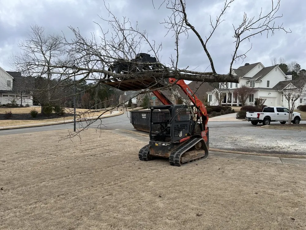 Custom landscape design in Snellville, GA - Bobcat services
