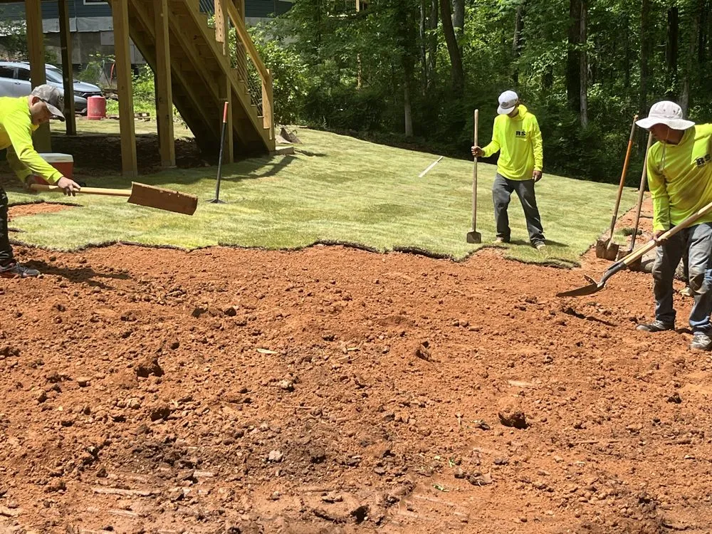 Expert lawn care service in Snellville, GA by Bobcat services