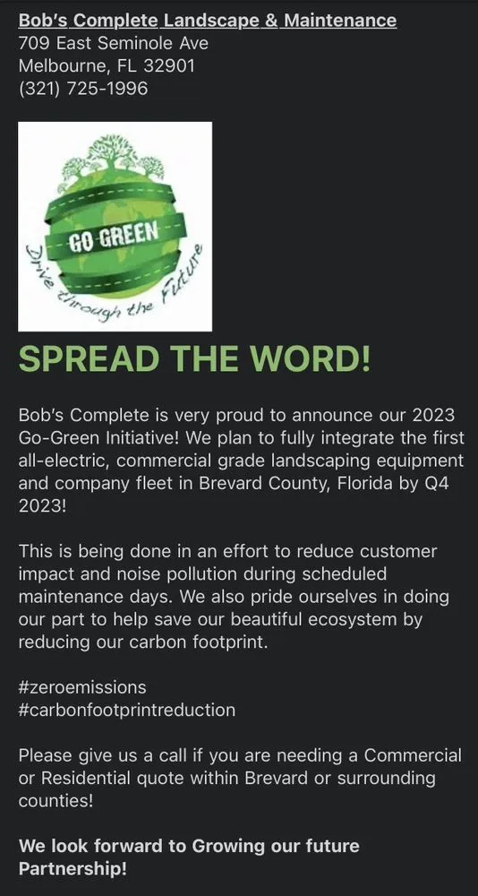 Local residential landscaping in Melbourne, FL by Bob’s Complete Landscape & Maintenance