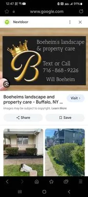 Boeheim’s Landscape & Property Care Logo