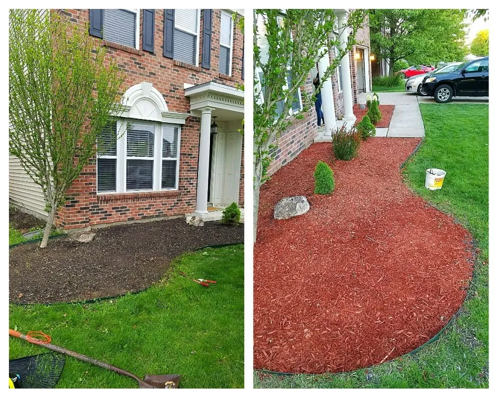 Custom yard cleanup service in Noblesville, IN by Bogdanoski Landscape
