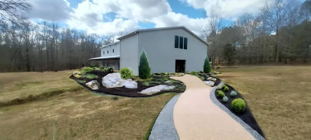 Custom lawn mowing service with custom design across Lincolnton, GA - Boland Landscapes