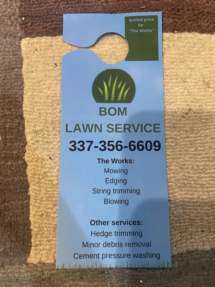 Local lawn mowing service for outdoor upgrades in Scott, LA by BOM Lawn Service