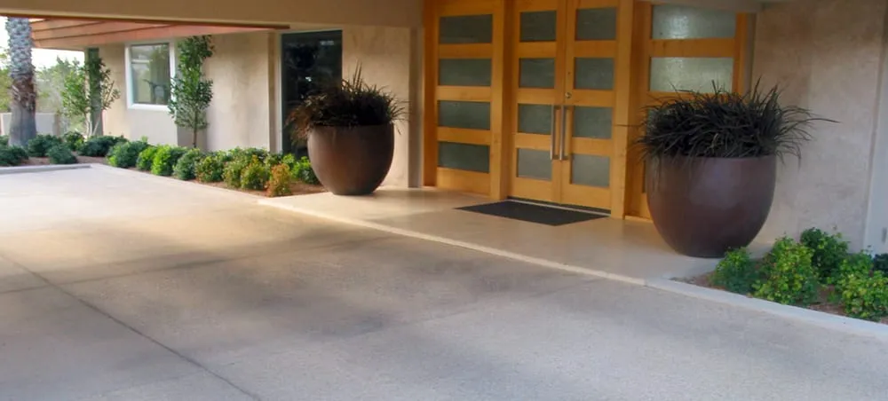 Expert outdoor landscaping for residential properties across El Paso, TX - Bomanite Artistic Concrete & Pools