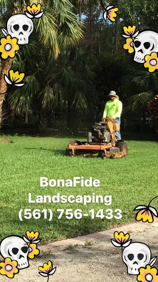 Expert lawn mowing service with custom design across Boynton Beach, FL - BonaFide Landscaping