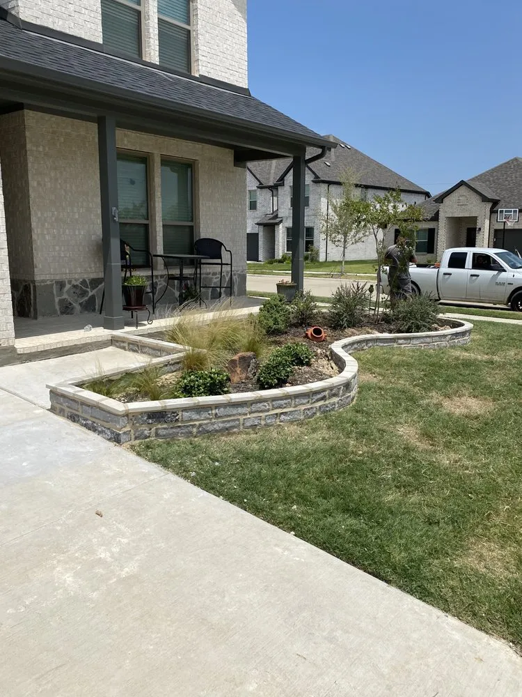 Professional lawn care service in Haltom City, TX by Bonaventure Stone and Patio