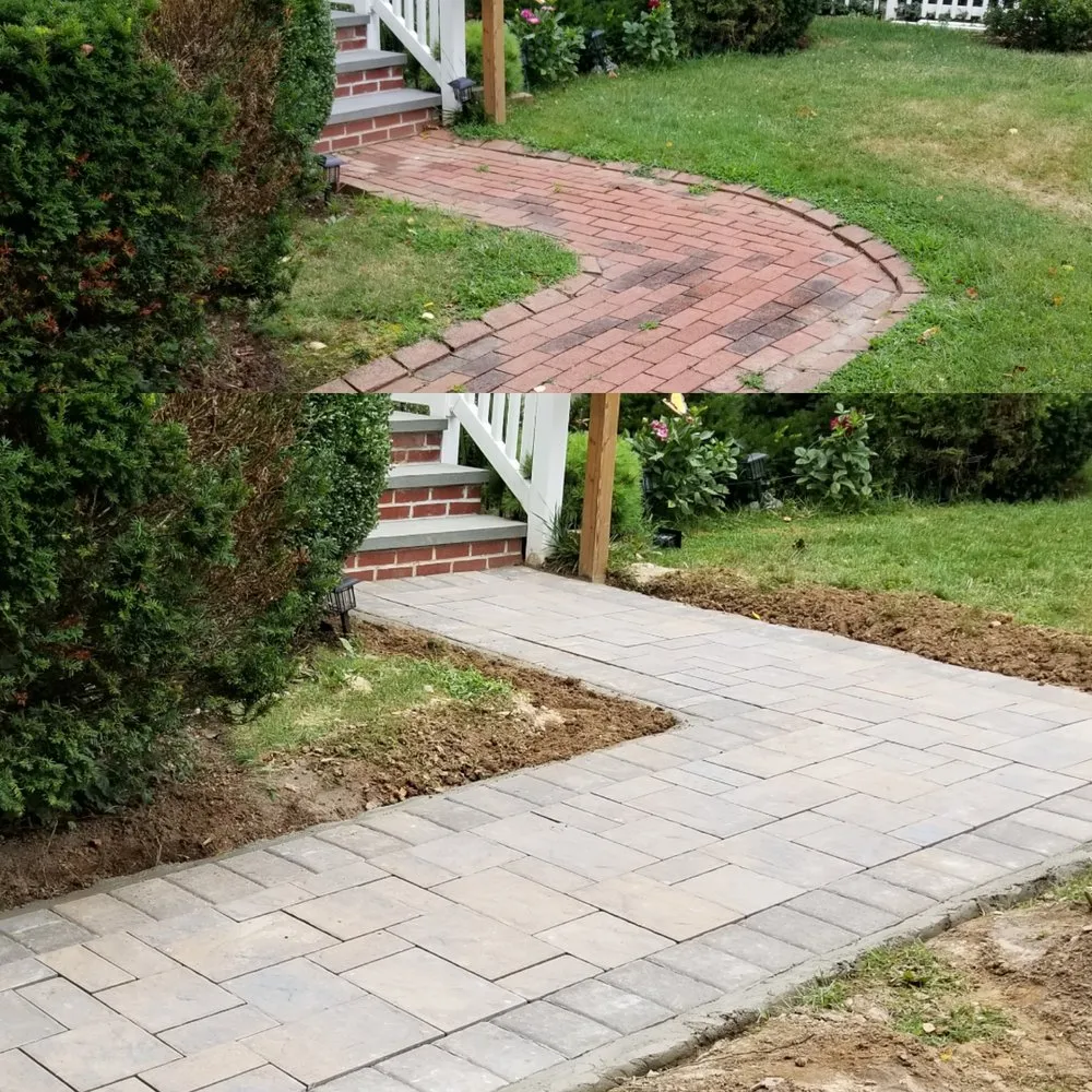 Professional residential landscaping in East Northport, NY by Bongiorno's Contracting