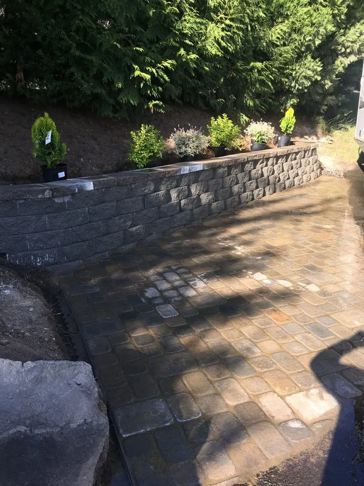 Professional landscape installation with custom design across White Salmon, WA - Boni's Landscaping & Construction