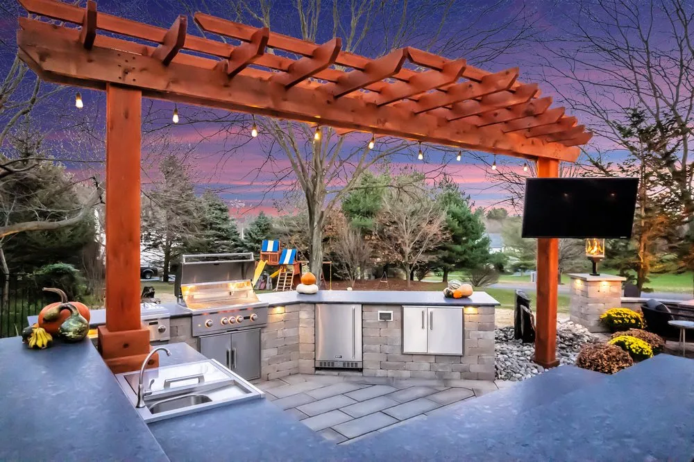 Expert yard cleanup service with custom design in Exton, PA by Bonner Landscape Contractors