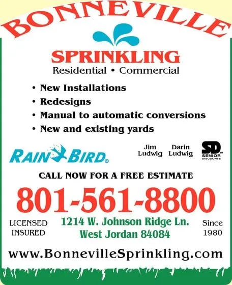 Reliable lawn mowing service experts serving West Jordan, UT - Bonneville Sprinkling