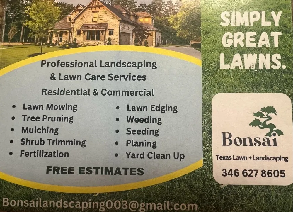 Local garden landscaping for homes in Houston, TX by Bonsai