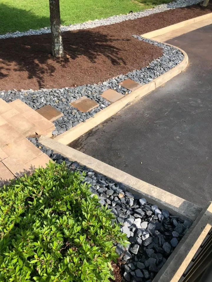 Local yard cleanup service with custom design in South Chesterfld, VA by Bonzi Services