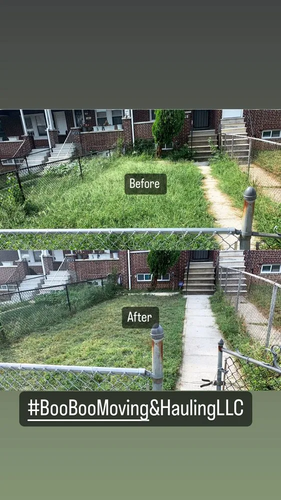 Expert lawn mowing service for residential properties in Baltimore, MD by Boo Boo Moving & Hauling