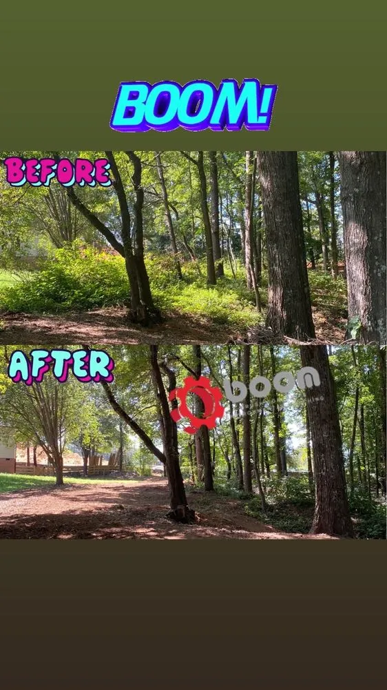 Custom landscape installation in Charlotte, NC by Boom Brush Control