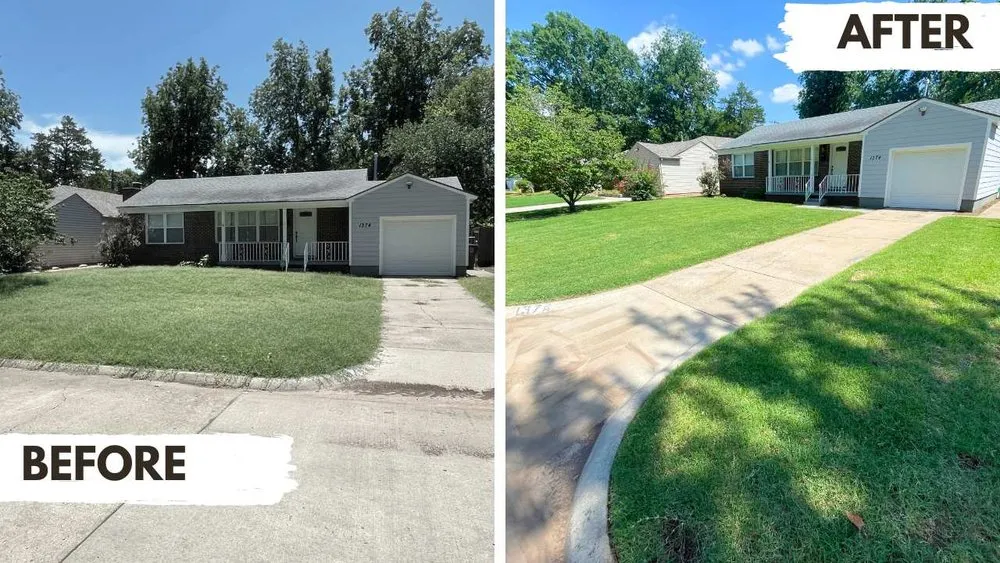 Professional lawn care service for beautiful yards in Tulsa, OK by Boomin' Greens Lawn Care