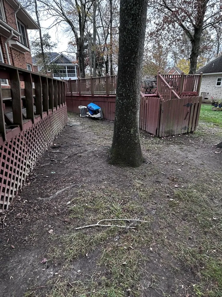 Custom garden landscaping in Suffolk, VA by Boone Wayne Enterprises