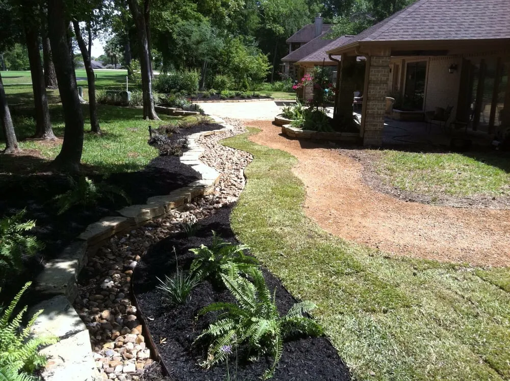 Custom residential landscaping for outdoor upgrades across Conroe, TX - Boone's Landscaping