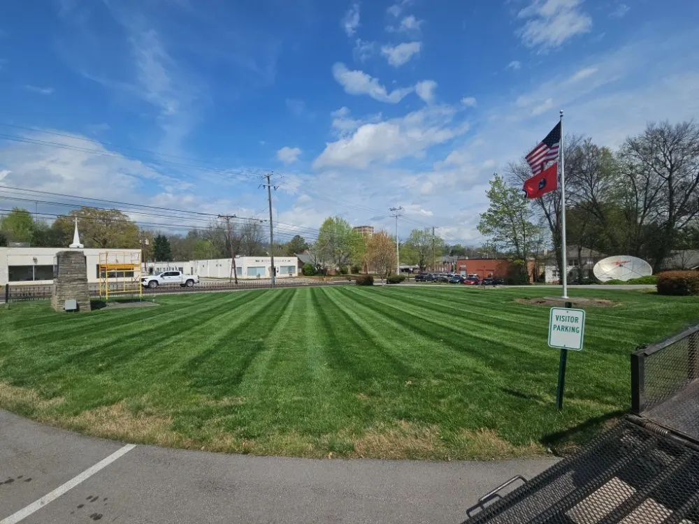 Custom lawn mowing service with custom design in Sweetwater, TN by Boone’s Outdoor Services