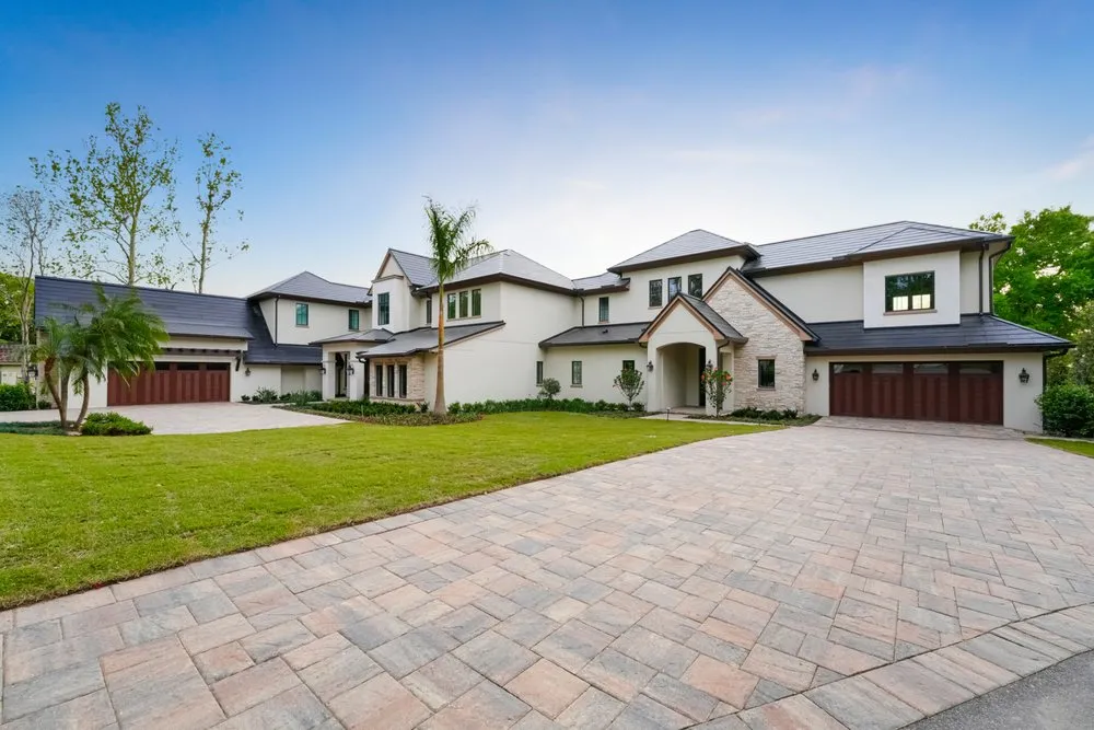 Local landscape installation in Winter Park, FL by Booth's Cobblestones