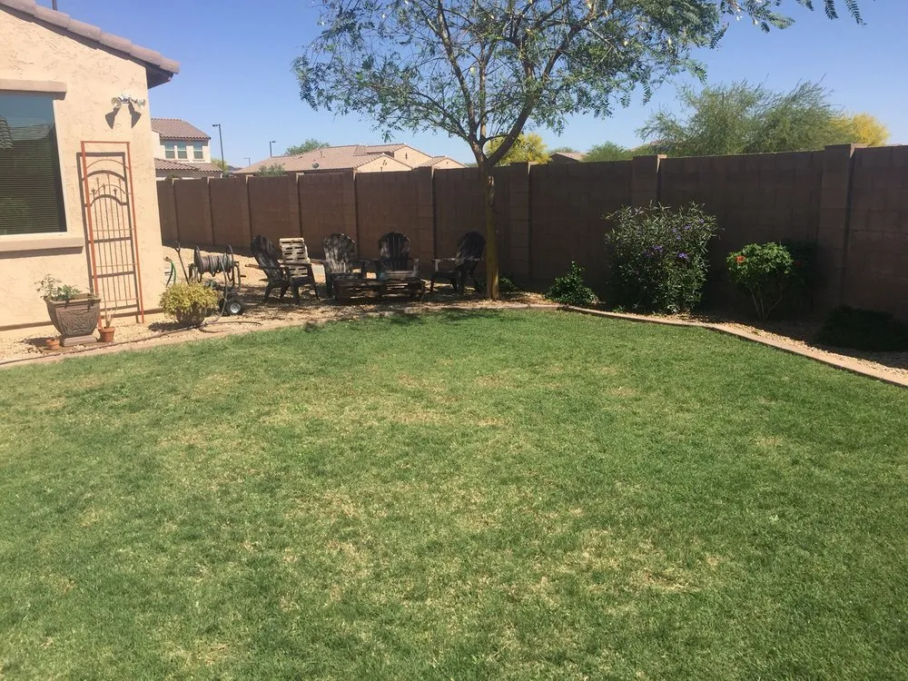 Reliable lawn mowing service for outdoor upgrades in Peoria, AZ by Borders & Beyond Landscaping