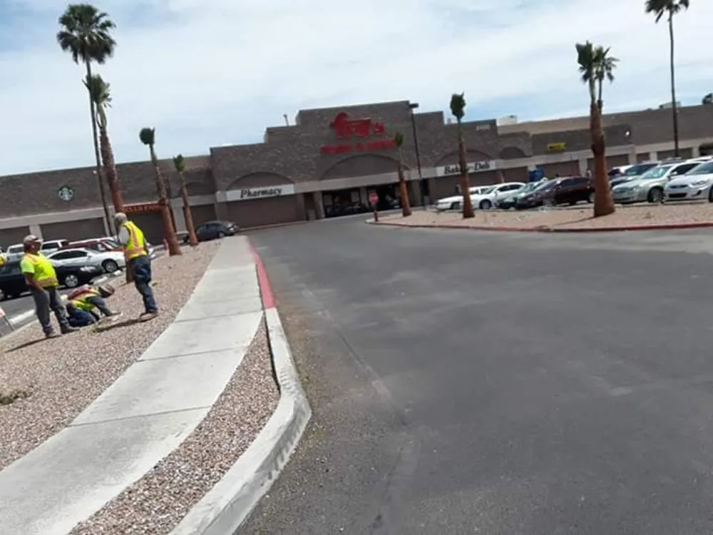 Reliable lawn mowing service for year-round maintenance in Tucson, AZ by Born Again Landscaping