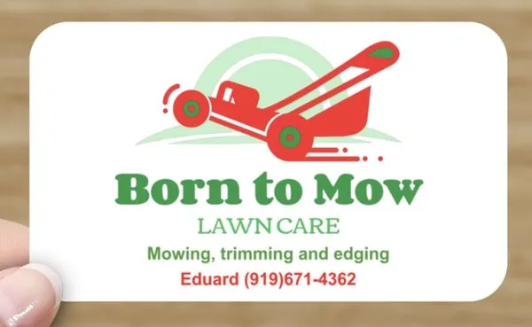 Born to Mow Lawn Care Logo