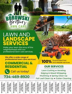 Borowski Brothers Lawn Care Logo
