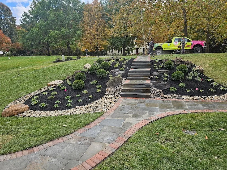 Professional lawn mowing service in Hockessin, DE by Borsello Landscaping