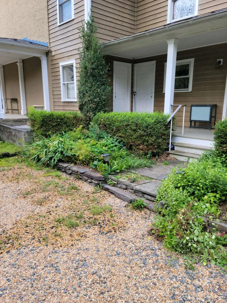 Custom outdoor landscaping with custom design across Knoxville, MD - Bo's Landscaping and Stump Removal