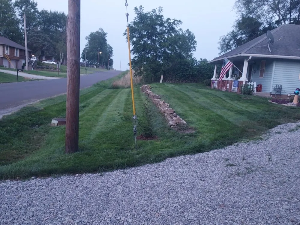Custom landscape installation with custom design across Lathrop, MO - Boskey Lawn Maintenance